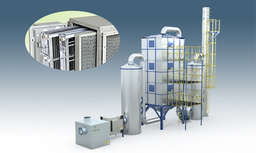 圖為等離子有機(jī)廢氣凈化裝置